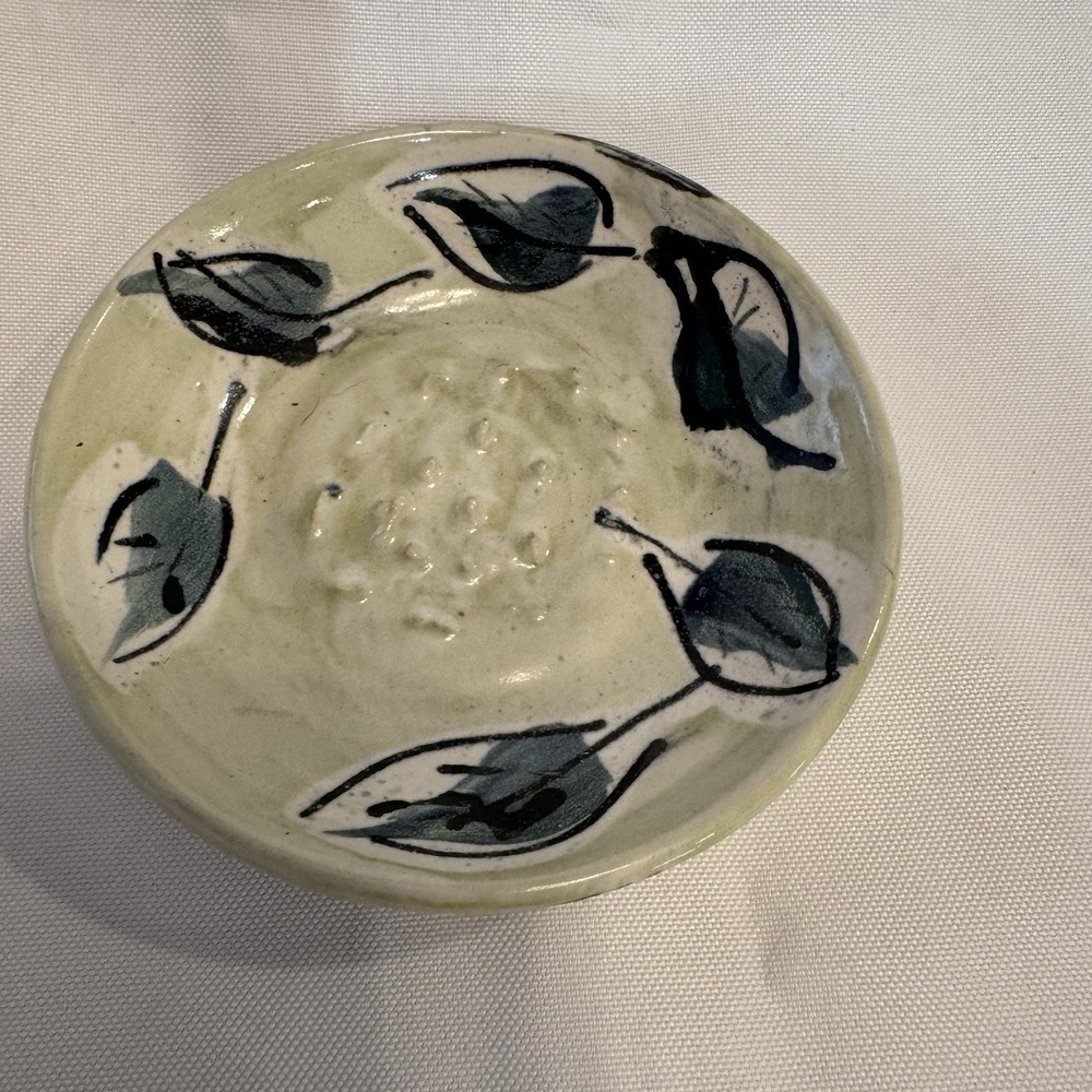 CP Ceramica Spain Garlic Ginger Grater Shredder Rasper Plate Ceramic HandPainted
